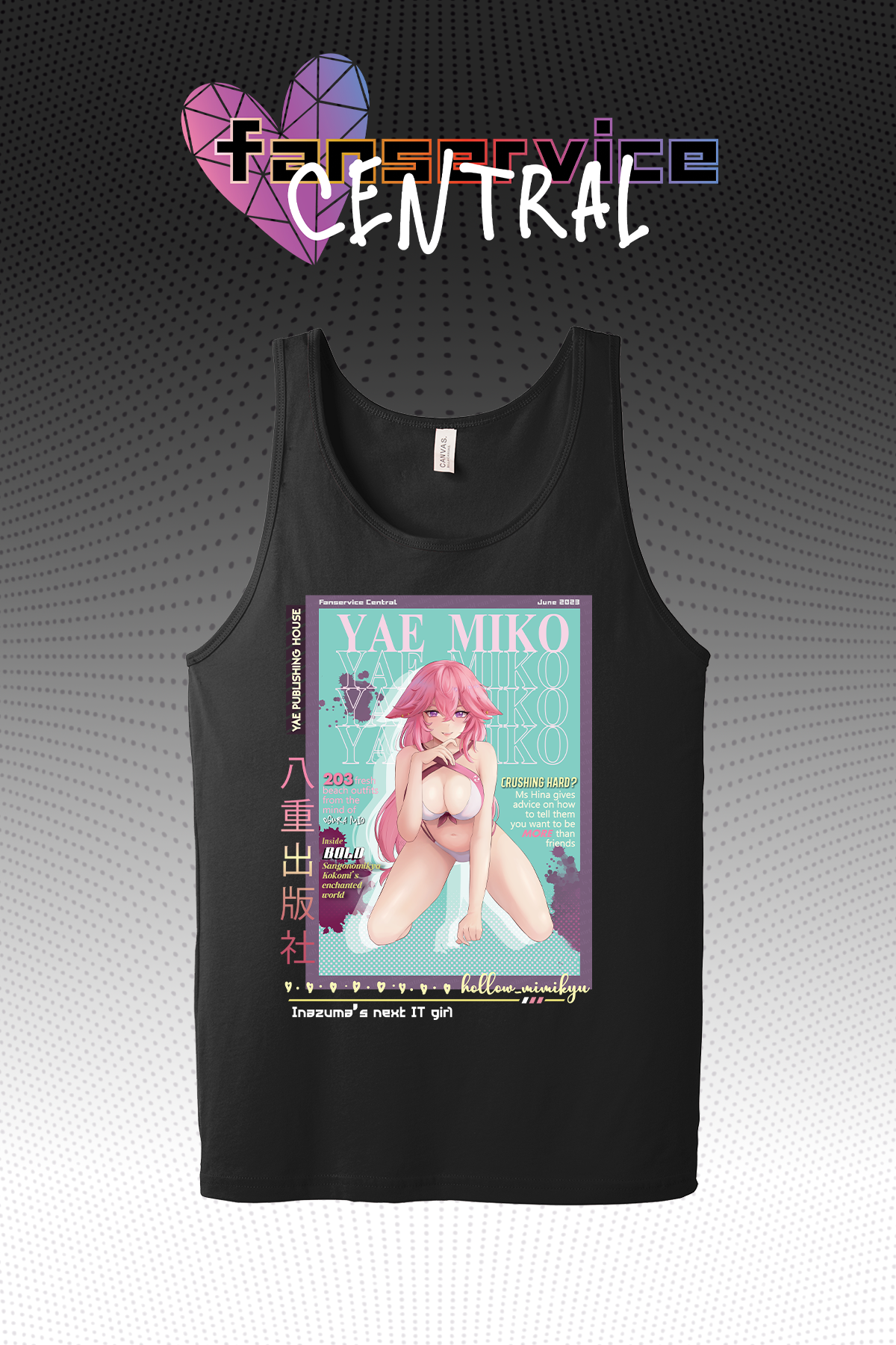 Yea Miko Magazine | Tank Top | Mimikyu