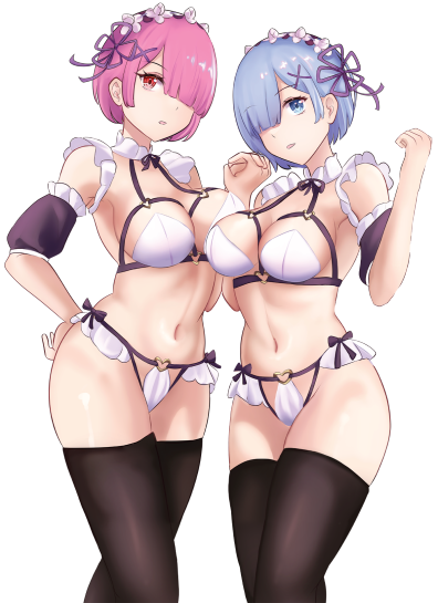 Rem & Ram | Sticker | Mimikyu